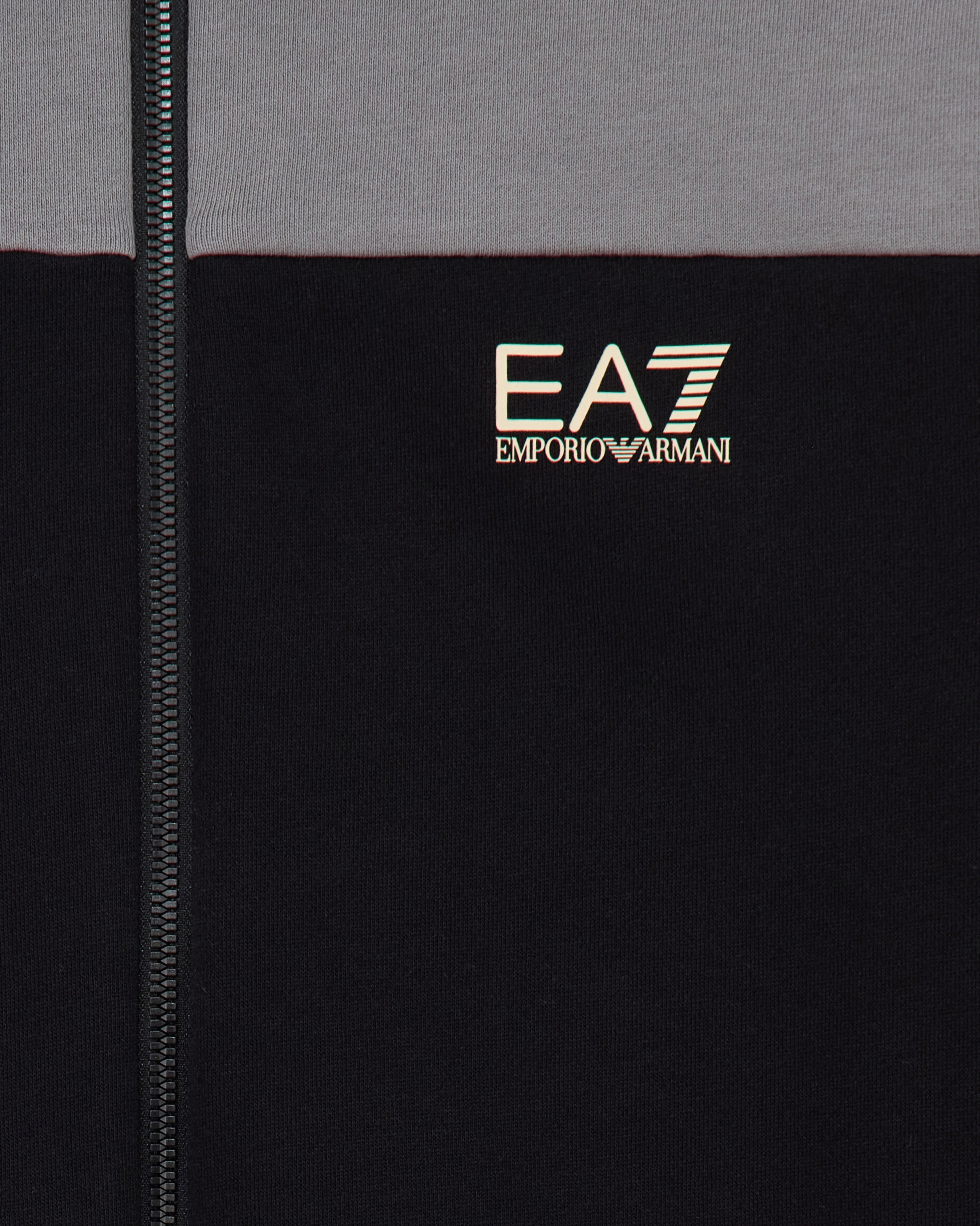 EA7 Tracksuit regular fit in cotton jersey with ribbed details