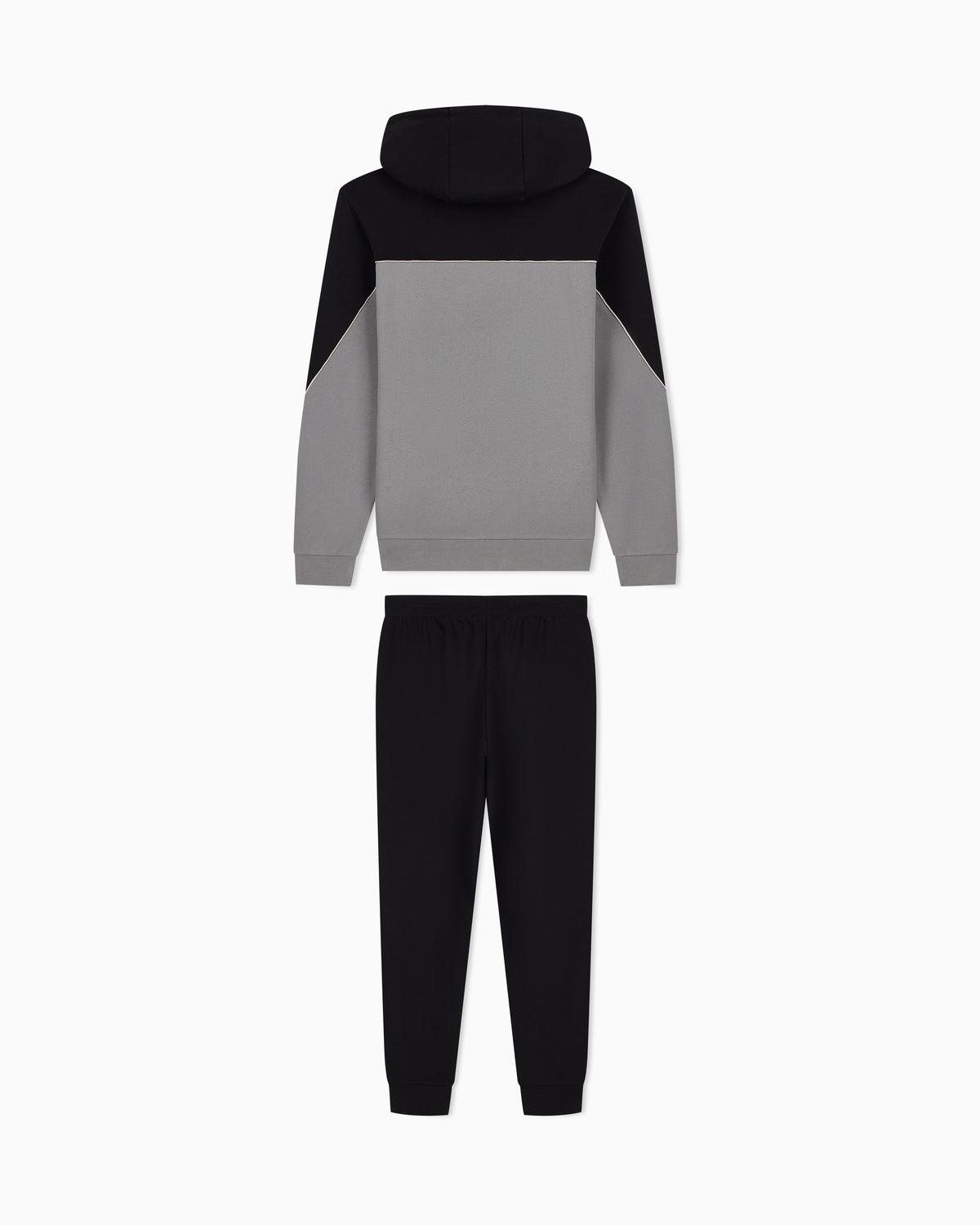 EA7 Tracksuit regular fit cotton jersey with hood and zip