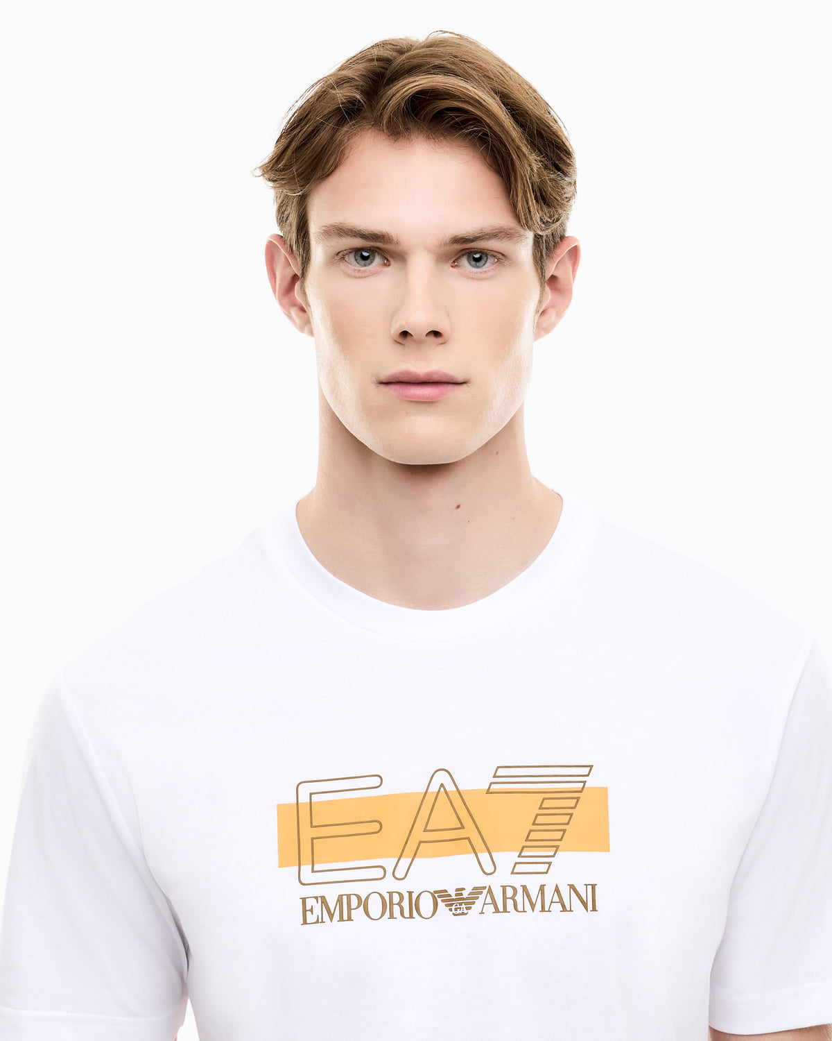 EA7 T-shirt Visibility regular fit in cotton jersey