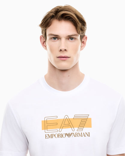 EA7 T-shirt Visibility regular fit in cotton jersey