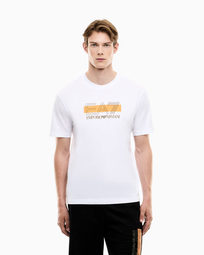 EA7 T-shirt Visibility regular fit in cotton jersey