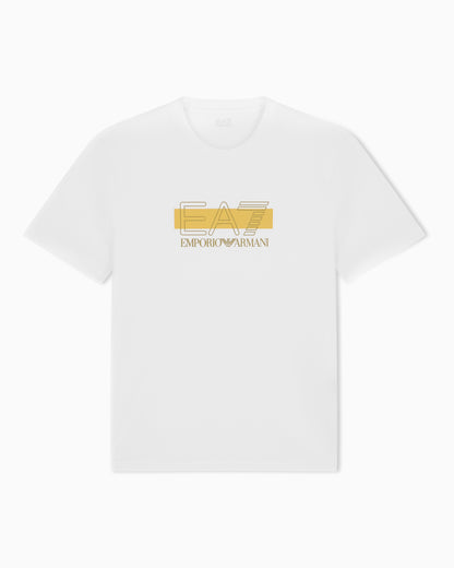 EA7 T-shirt Visibility regular fit in cotton jersey
