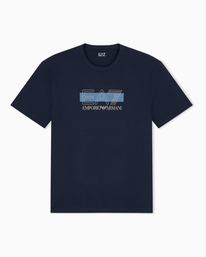 EA7 T-shirt Visibility regular fit in cotton jersey