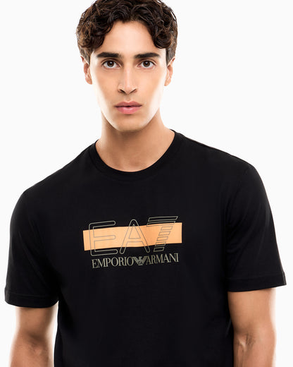 EA7 T-shirt Visibility regular fit in cotton jersey