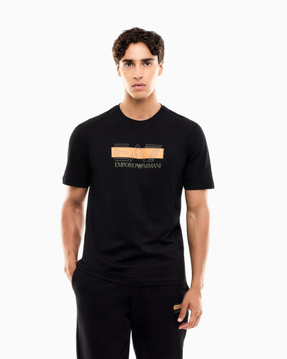 EA7 T-shirt Visibility regular fit in cotton jersey