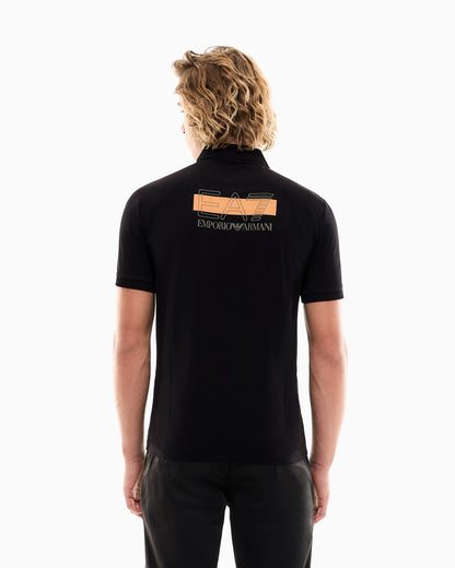 EA7 Slim fit polo shirt Visibility in cotton jersey