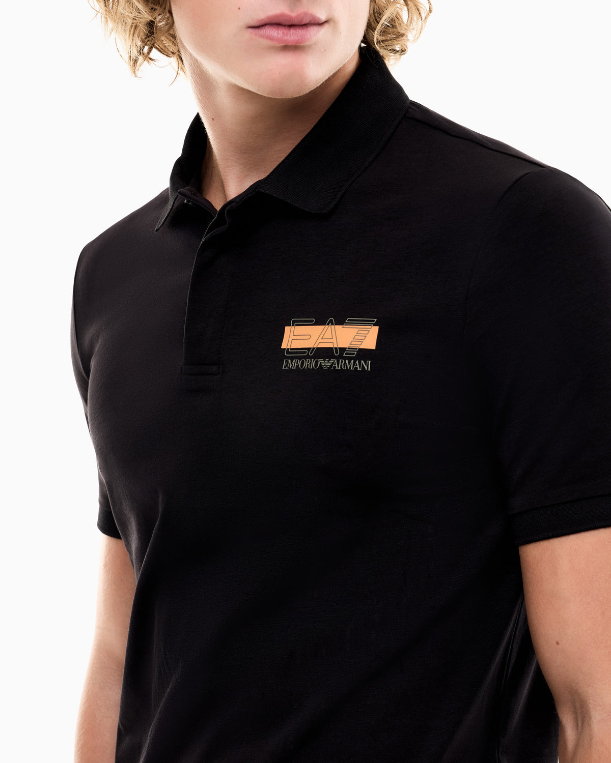 EA7 Slim fit polo shirt Visibility in cotton jersey