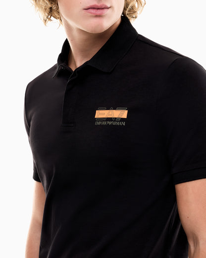 EA7 Slim fit polo shirt Visibility in cotton jersey