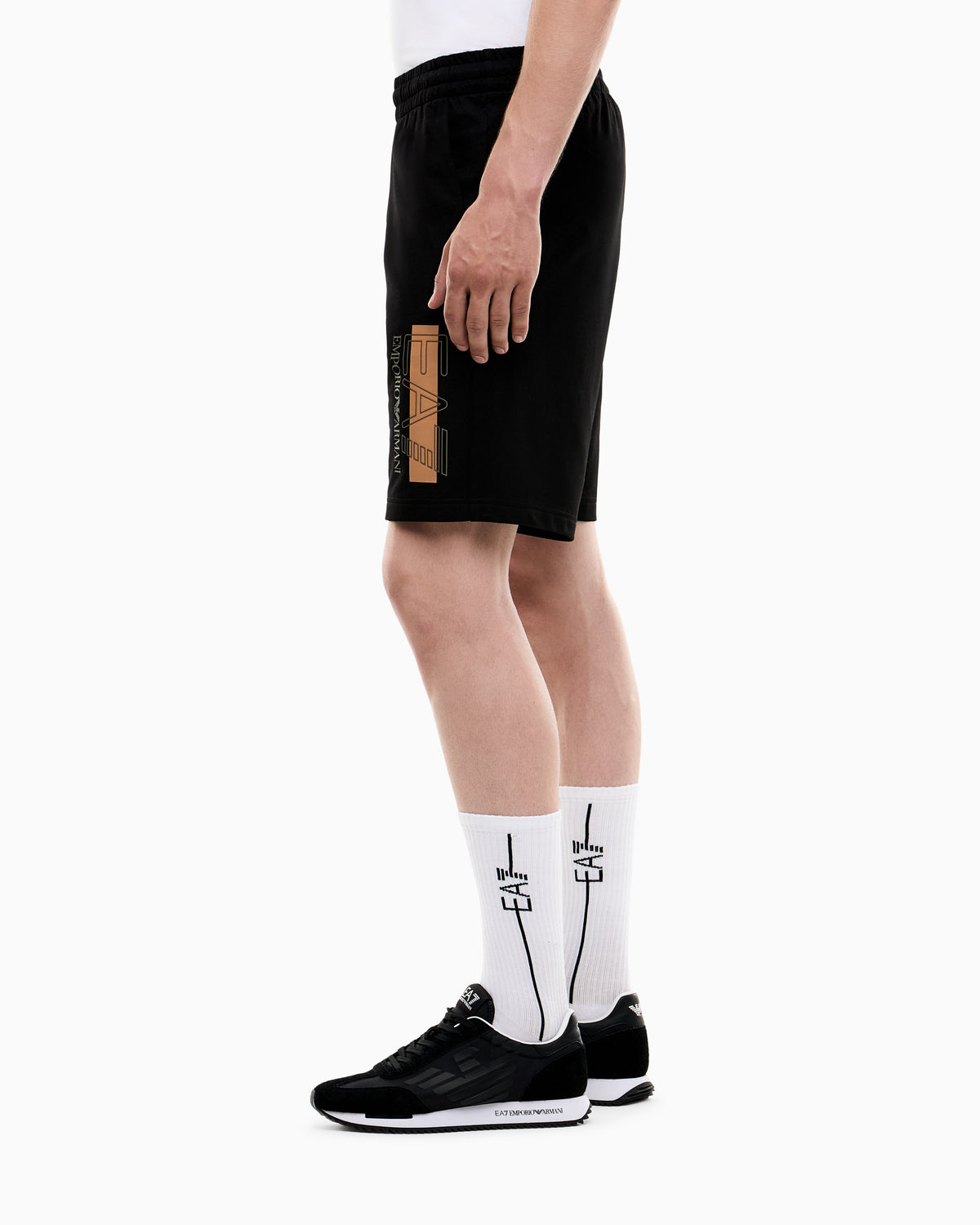 EA7 Slim fit shorts Visibility in cotton jersey