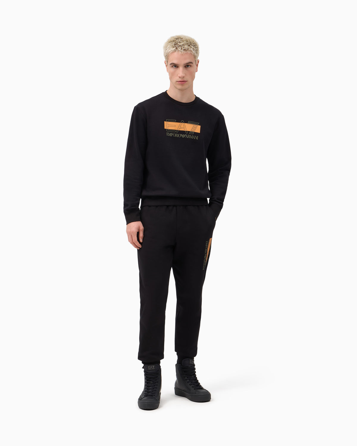 EA7 Slim-fit trousers Visibility in cotton jersey
