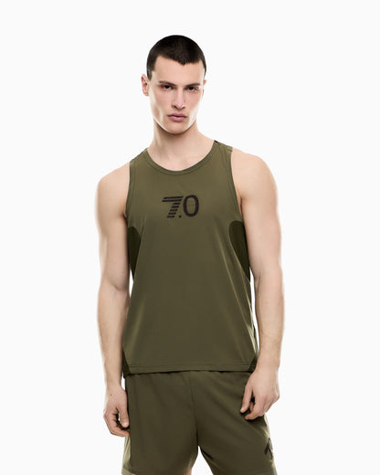 EA7 7.0 SHOW tank top in stretch technical fabric