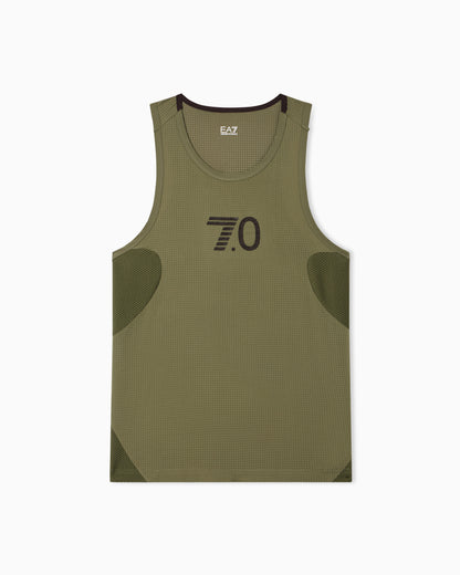 EA7 7.0 SHOW tank top in stretch technical fabric