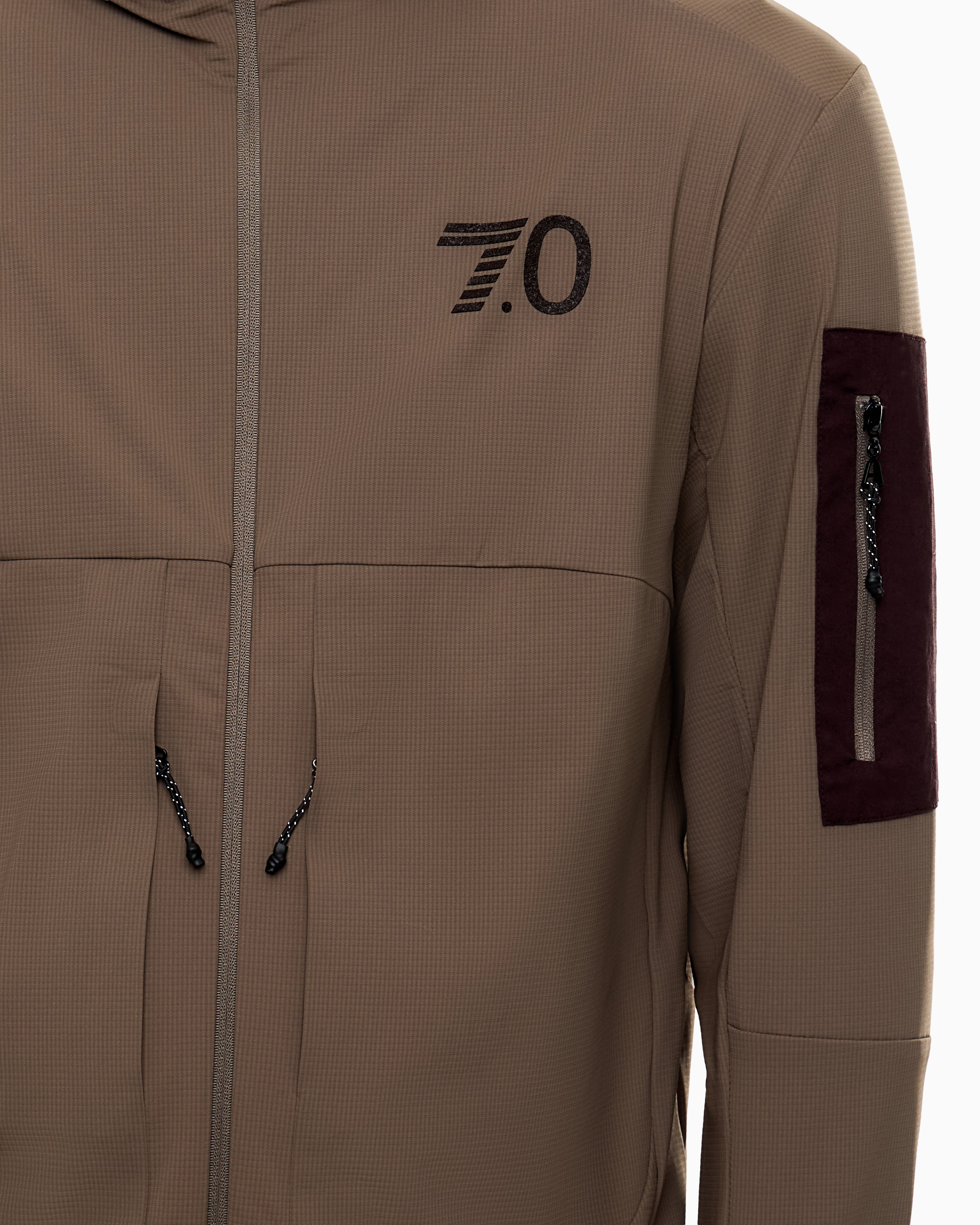 EA7 7.0 SHOW hooded jacket in stretch technical fabric