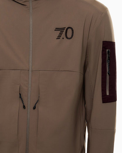 EA7 7.0 SHOW hooded jacket in stretch technical fabric