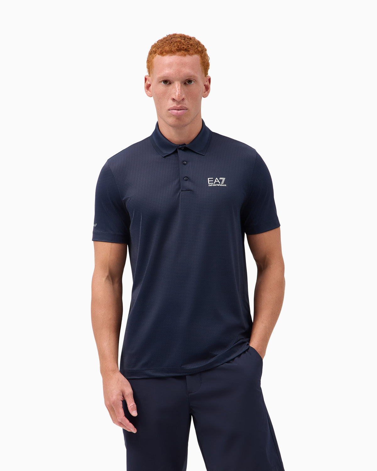 EA7 Regular fit polo shirt Golf Pro in stretch jersey