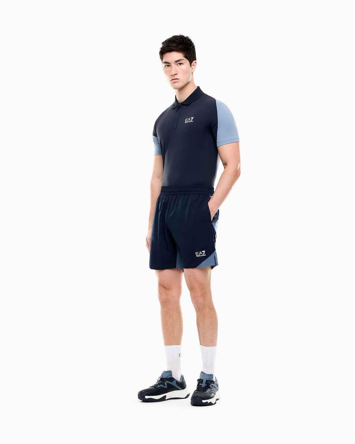 EA7 polo shirt Tennis Pro block jersey regular fit