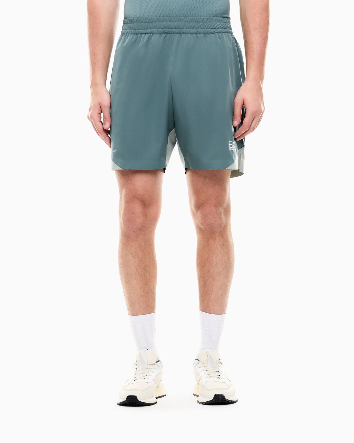 EA7 Color block Tennis Pro shorts in VENTUS7 technical fabric