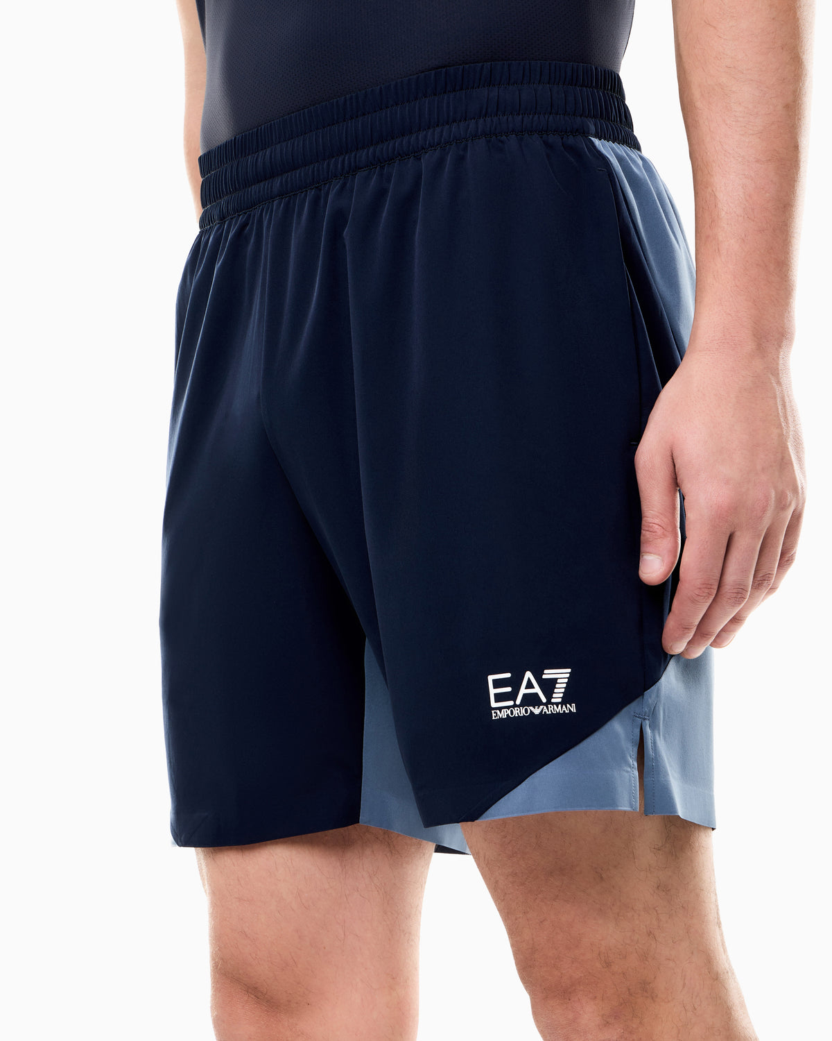 EA7 Color block Tennis Pro shorts in VENTUS7 technical fabric