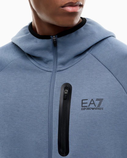 EA7 Zip hoodie Natural Ventus 7 regular fit