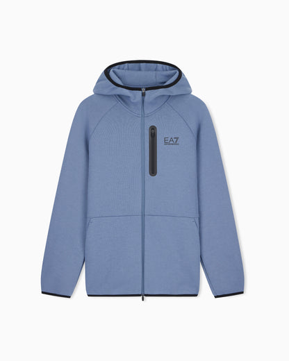 EA7 Zip hoodie Natural Ventus 7 regular fit