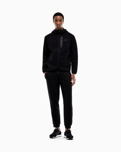EA7 Zip hoodie Natural Ventus 7 regular fit