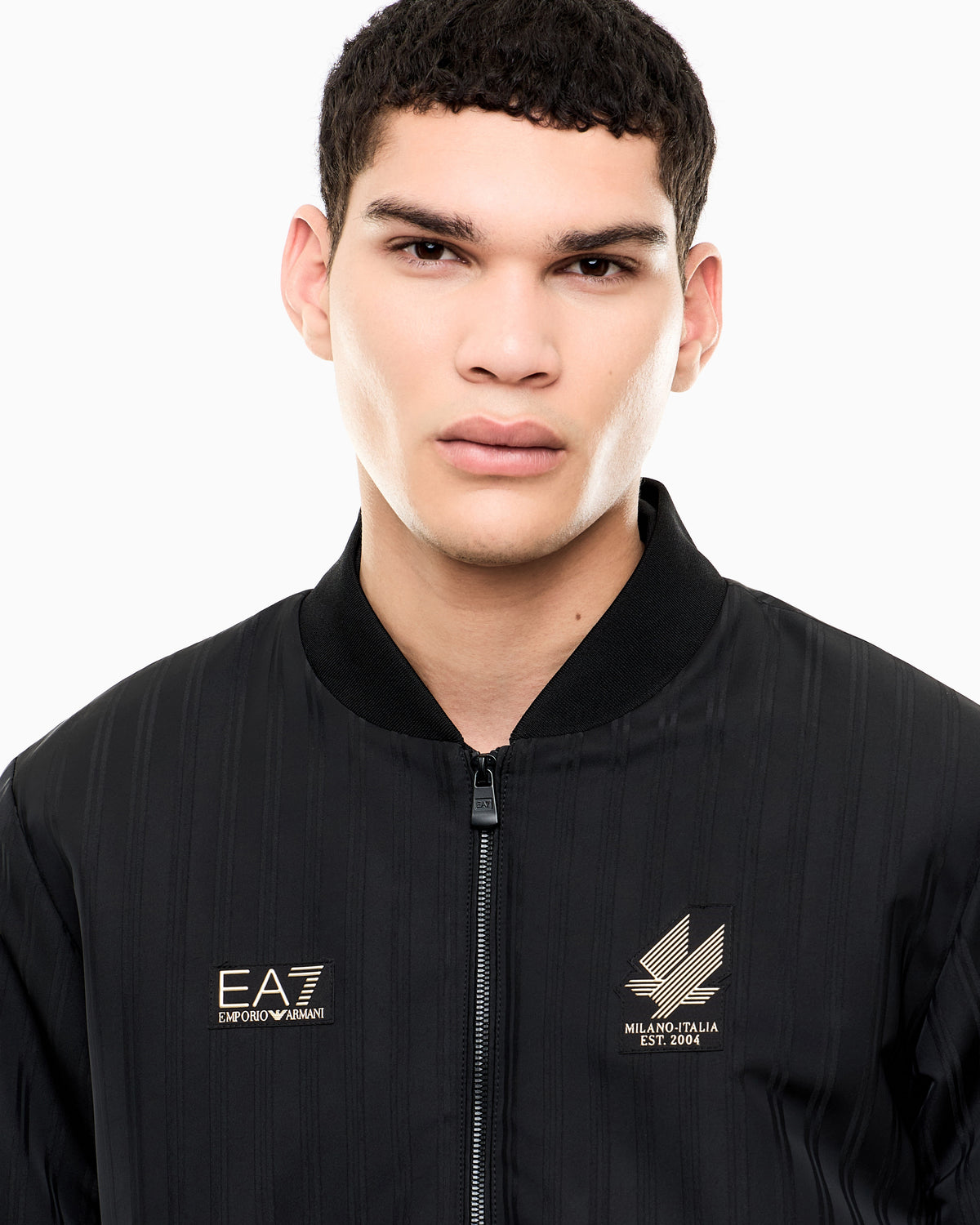 EA7 Bomber jacket Soccer regular fit with chest logo