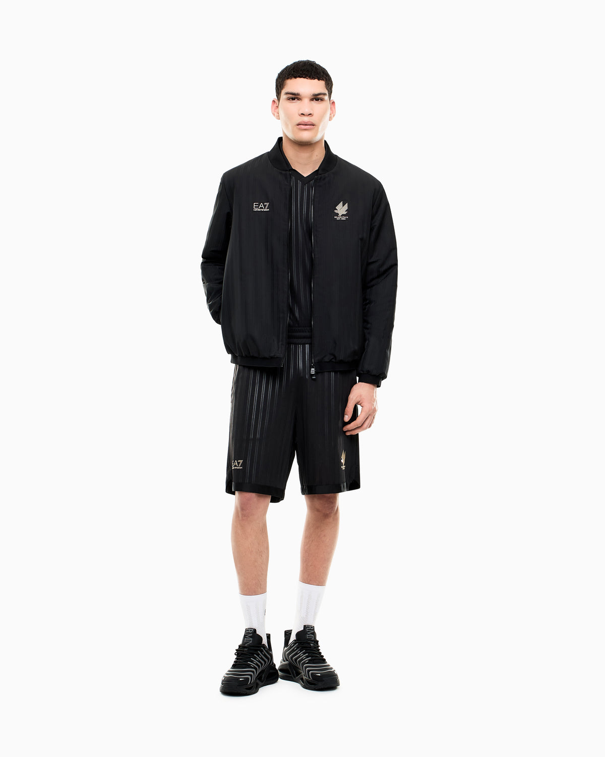 EA7 Bomber jacket Soccer regular fit with chest logo