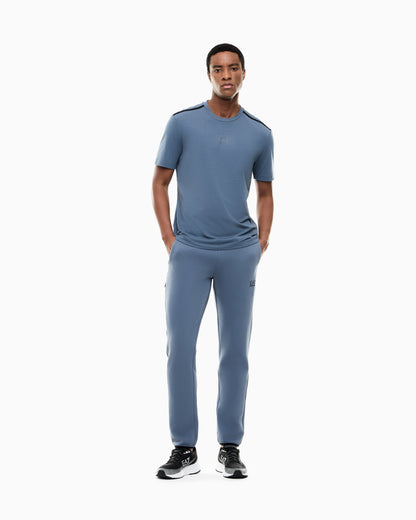 EA7 T-shirt Natural Ventus 7 in regular fit jersey