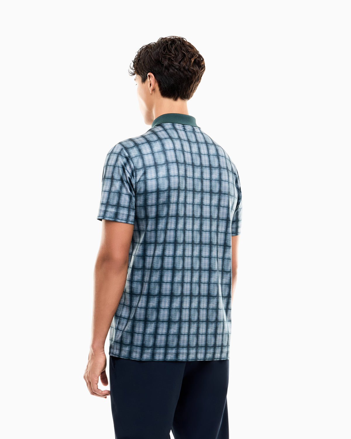 EA7 Polo shirt Golf Pro in jersey with graphic print