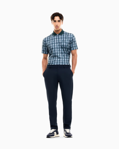 EA7 Polo shirt Golf Pro in jersey with graphic print