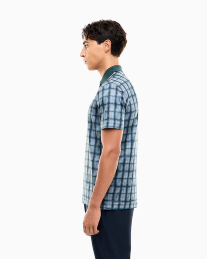 EA7 Polo shirt Golf Pro in jersey with graphic print