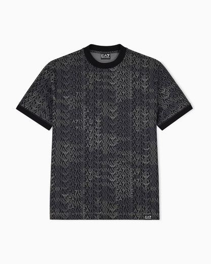 EA7 T-shirt Logo Series regular fit cotton jersey