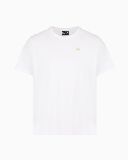EA7 Core Lady stretch cotton jersey crew-neck T-shirt
