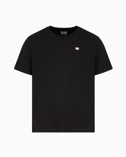 EA7 Core Lady stretch cotton jersey crew-neck T-shirt