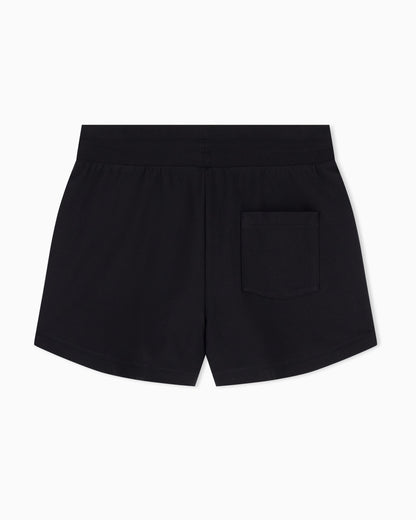 EA7 Cotton fleece jersey shorts with drawstring Core Lady