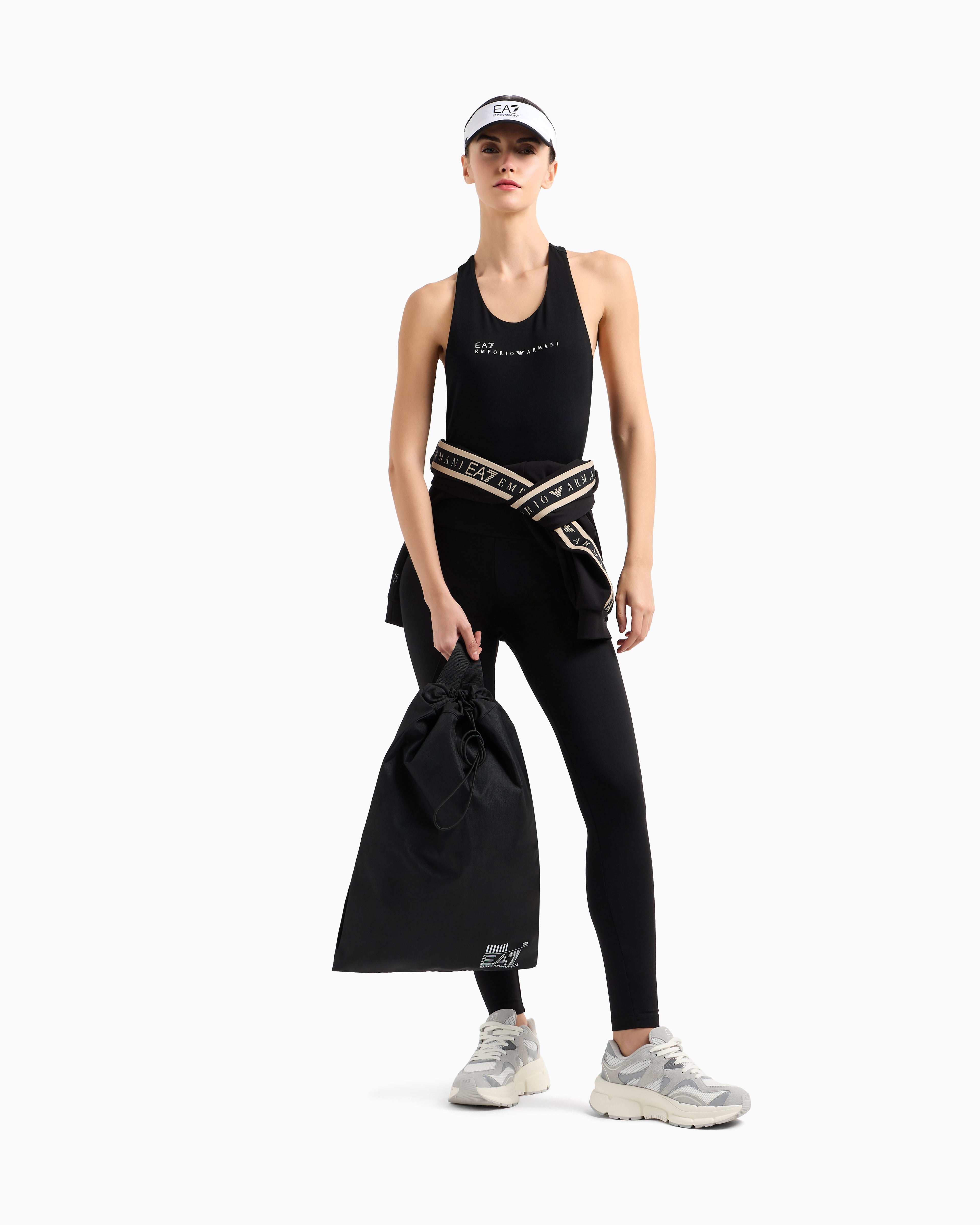 EA7 Core Lady stretch-cotton leggings