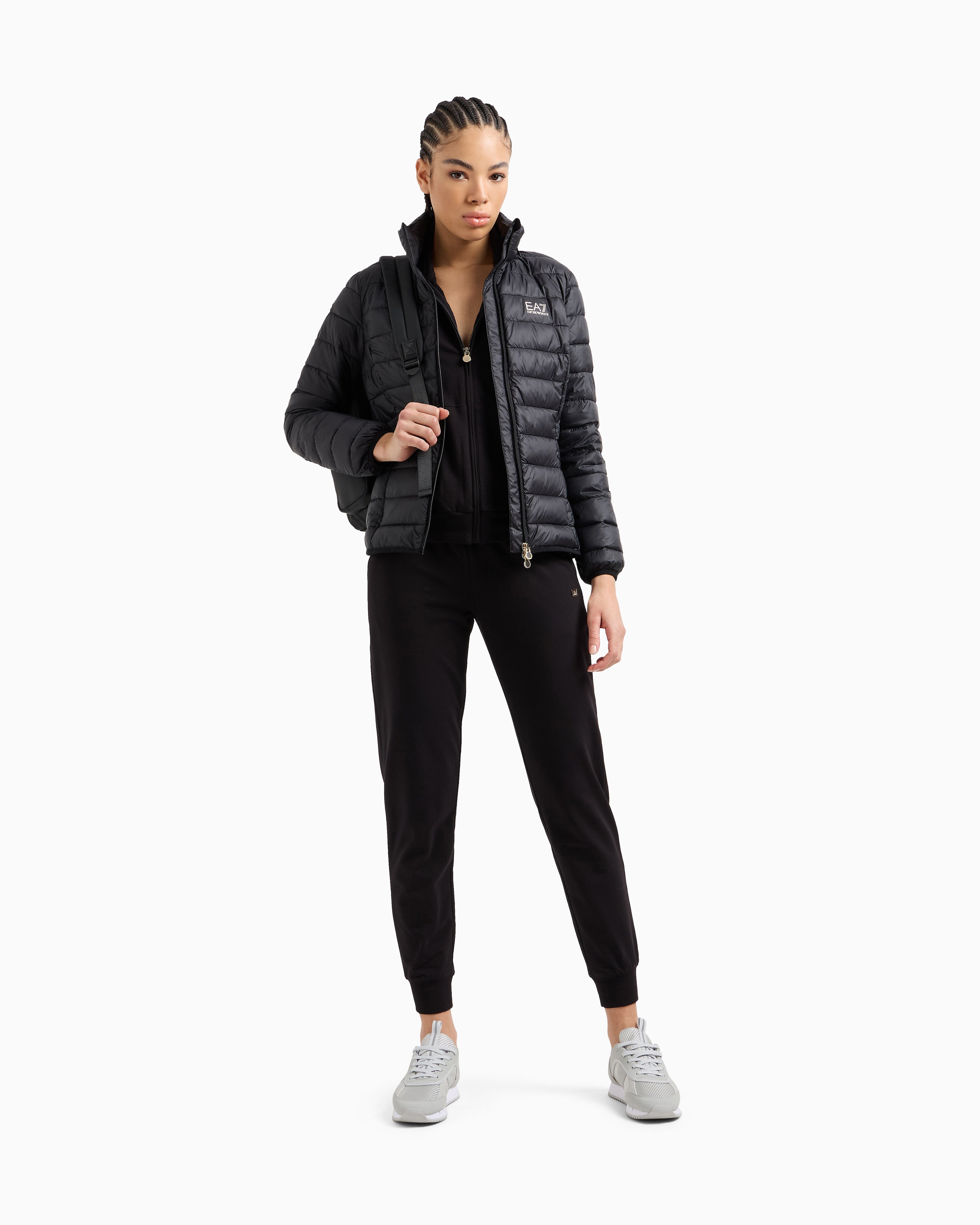 EA7 Core Lady stretch-cotton joggers