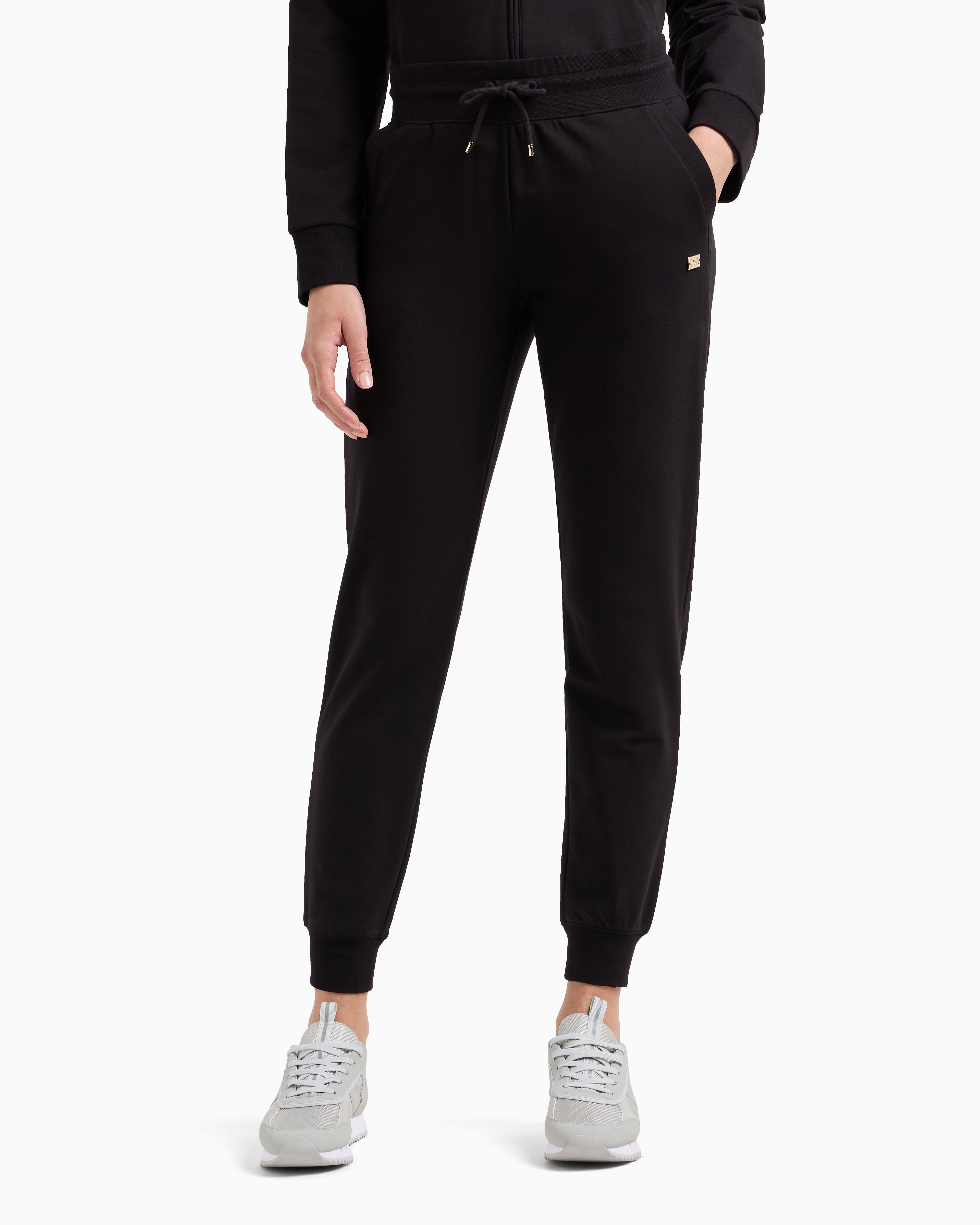 EA7 Core Lady stretch-cotton joggers