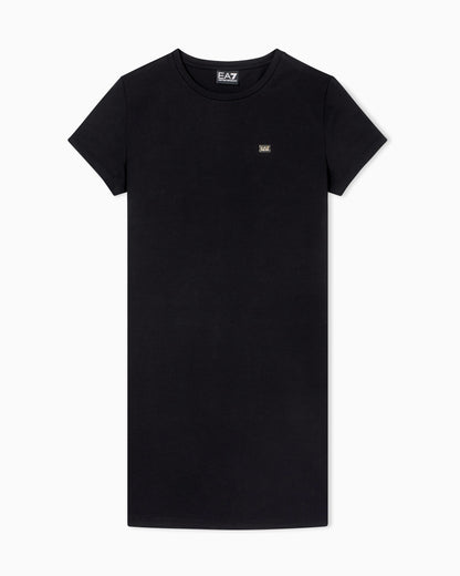 EA7 Core Lady stretch-cotton jersey short dress