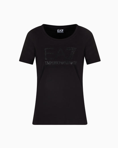 EA7 Logo Series stretch cotton-jersey T-shirt