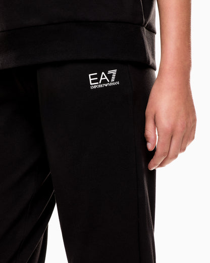 EA7 Stretch-cotton tracksuit with logo