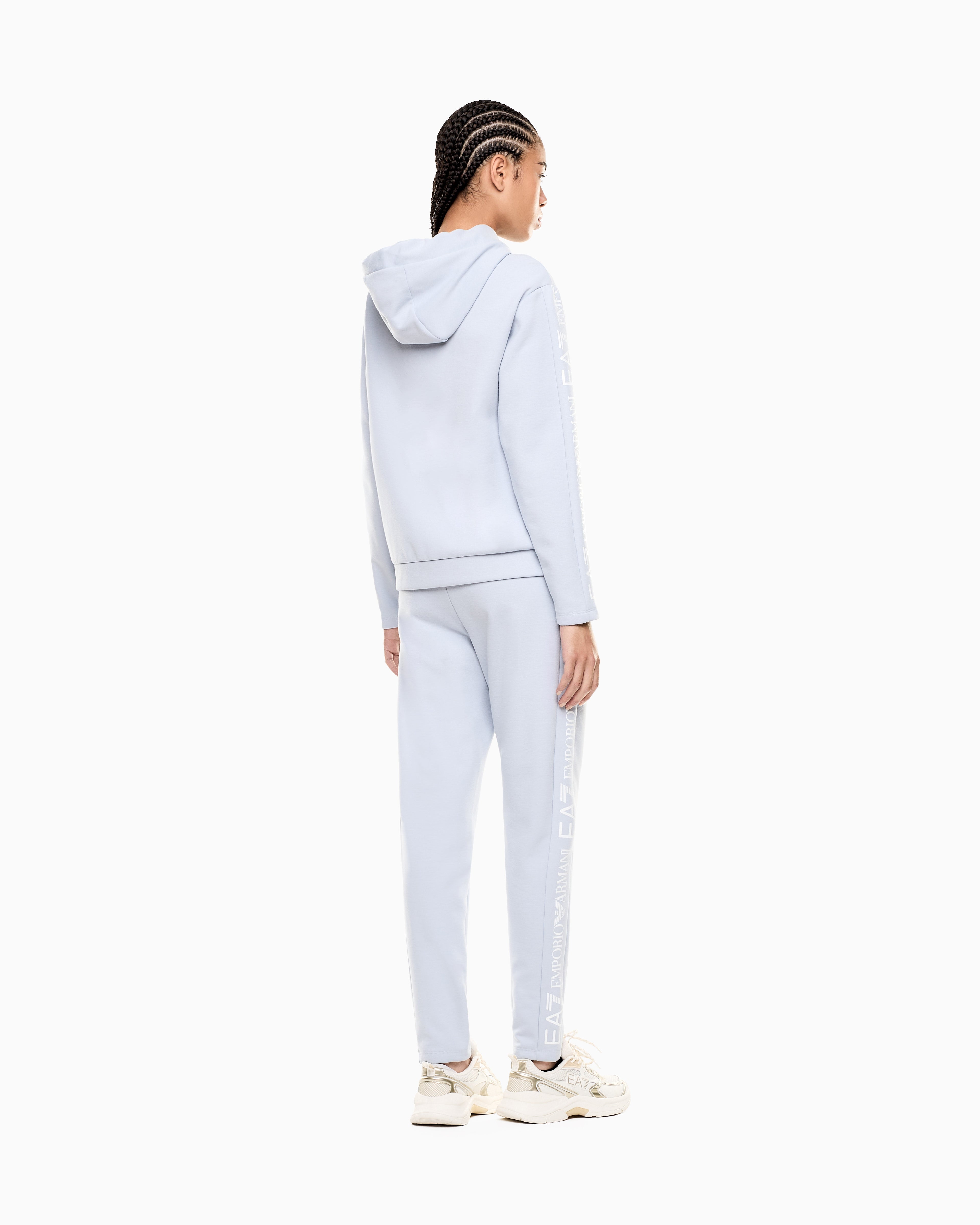EA7 Logo suit in jersey with hoodie and jogger pants Tracksuit