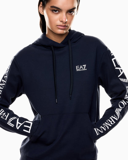 EA7 Logo suit in jersey with hoodie and jogger pants Tracksuit