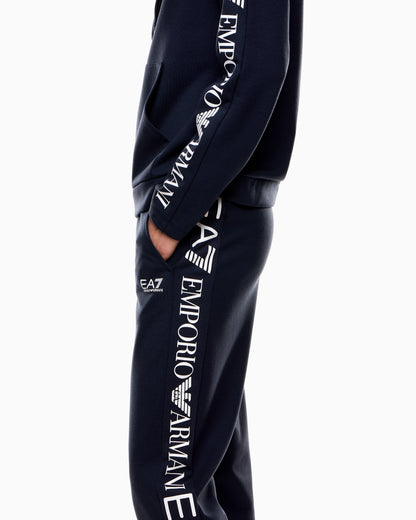 EA7 Logo suit in jersey with hoodie and jogger pants Tracksuit
