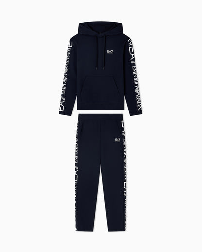 EA7 Logo suit in jersey with hoodie and jogger pants Tracksuit