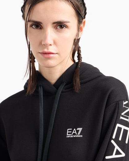 EA7 Stretch cotton-jersey tracksuit with logo