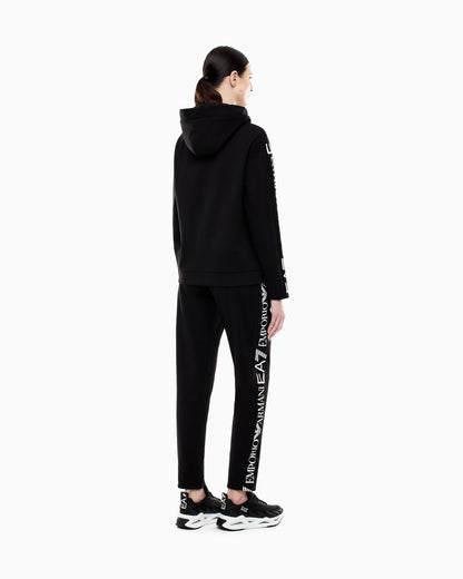 EA7 Logo suit in jersey with hoodie and jogger pants Tracksuit