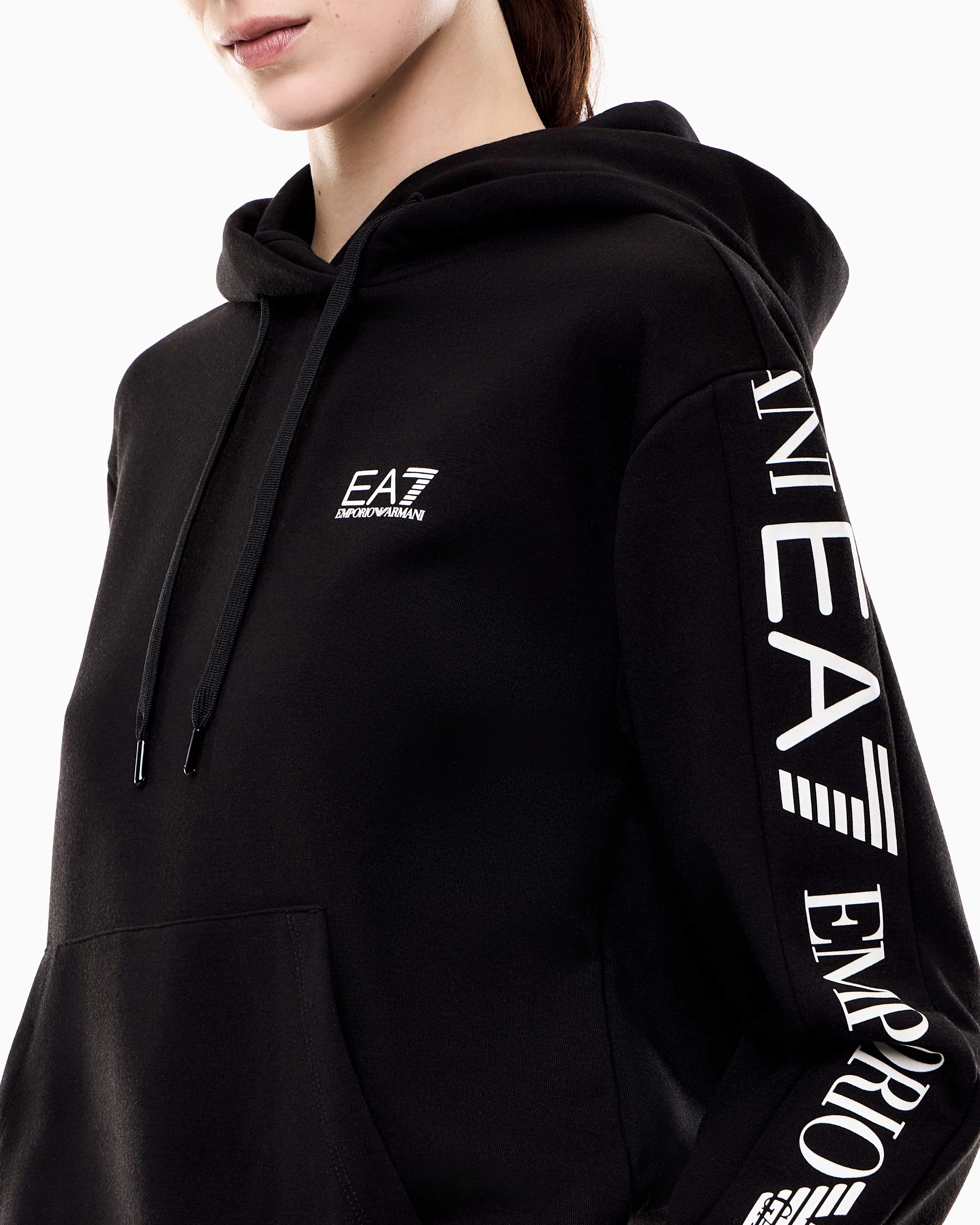EA7 Logo suit in jersey with hoodie and jogger pants Tracksuit