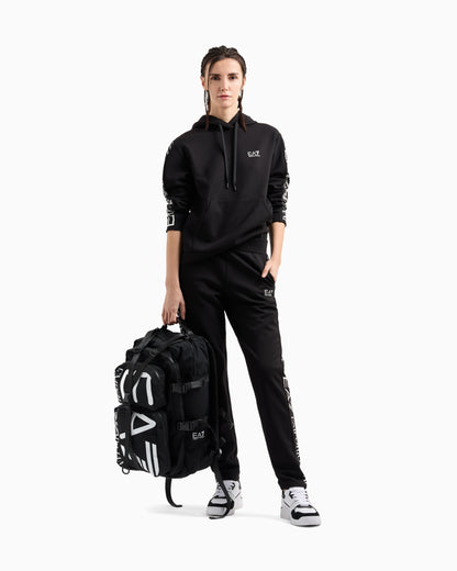EA7 Stretch cotton-jersey tracksuit with logo