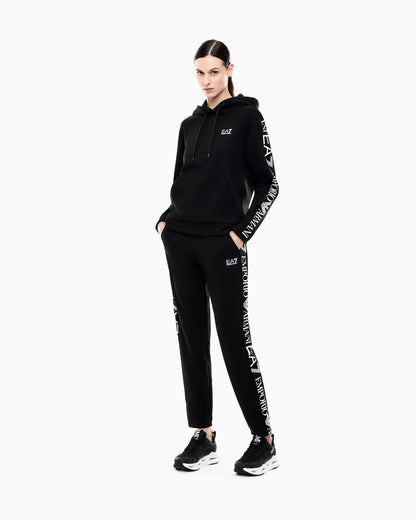 EA7 Logo suit in jersey with hoodie and jogger pants Tracksuit